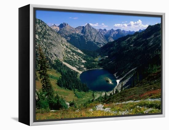 Lake Ann Overlooked by Mt. Shuksan, North Cascades National Park, USA-John Elk III-Framed Premier Image Canvas