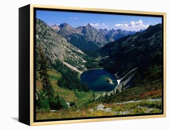 Lake Ann Overlooked by Mt. Shuksan, North Cascades National Park, USA-John Elk III-Framed Premier Image Canvas