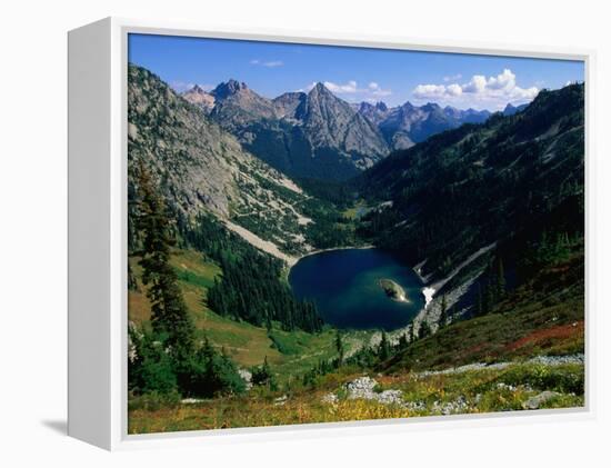 Lake Ann Overlooked by Mt. Shuksan, North Cascades National Park, USA-John Elk III-Framed Premier Image Canvas