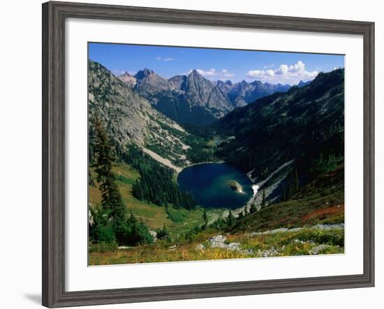 Lake Ann Overlooked by Mt. Shuksan, North Cascades National Park, USA-John Elk III-Framed Photographic Print