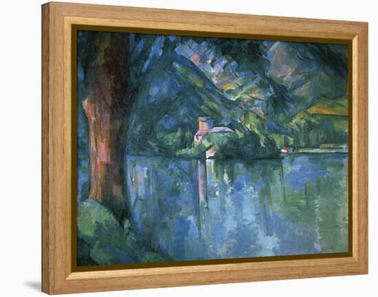 Lake Annecy-Paul Cézanne-Framed Stretched Canvas