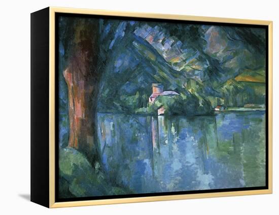 Lake Annecy-Paul Cézanne-Framed Stretched Canvas