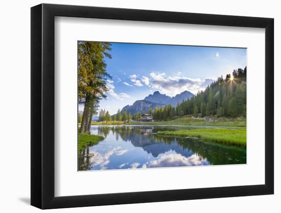 Lake Anturno, Province of Belluno, Misurina, Auronzo di Cadore, Italy-John Guidi-Framed Photographic Print