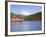 Lake Ashino-Ko with the Red Torii Gates of Hakone-Jinja,Central Honshu, Japan-Gavin Hellier-Framed Photographic Print