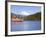 Lake Ashino-Ko with the Red Torii Gates of Hakone-Jinja,Central Honshu, Japan-Gavin Hellier-Framed Photographic Print