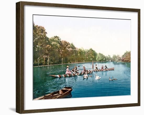 Lake at Franzenbad, Bohemia, Pub. C.1900-null-Framed Giclee Print