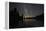 Lake at Night with Reflected Stars of the Milky Way and Silhouetted Trees, Lassen Volcanic Np, USA-Mark Taylor-Framed Premier Image Canvas