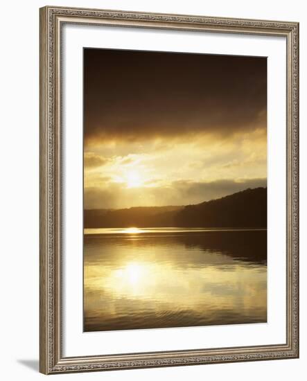 Lake at Sunrise, Lake of the Ozarks, Missouri, USA-Charles Gurche-Framed Photographic Print