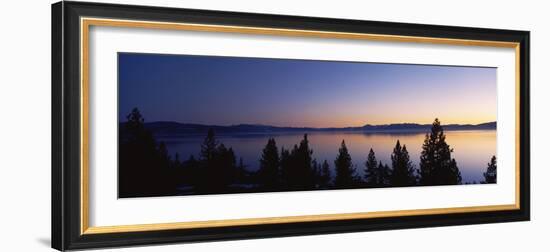 Lake at Sunset, Lake Tahoe, California, USA-null-Framed Photographic Print