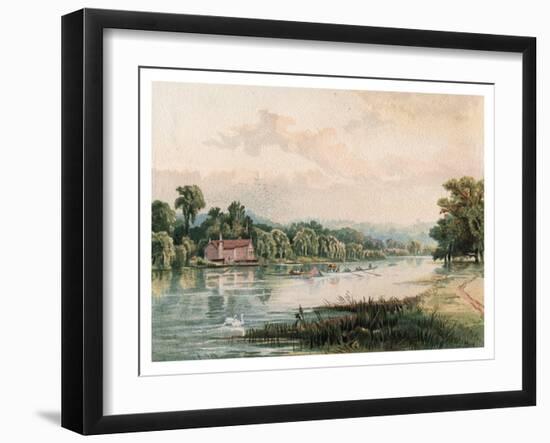 Lake at Virginia Water, 1880-F Jones-Framed Premium Giclee Print
