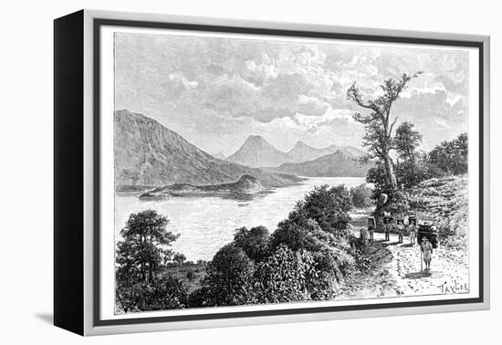 Lake Atitlan, Guatemala, C1890-null-Framed Premier Image Canvas