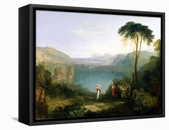 Lake Avernus: Aeneas and the Cumaean Sibyl, c.1814-5-J. M. W. Turner-Framed Premier Image Canvas