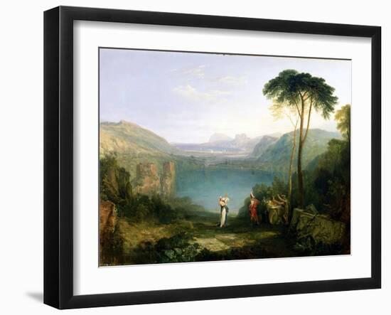 Lake Avernus: Aeneas and the Cumaean Sibyl, c.1814-5-J. M. W. Turner-Framed Giclee Print