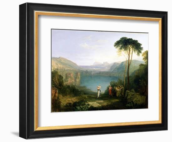 Lake Avernus: Aeneas and the Cumaean Sibyl, c.1814-5-J. M. W. Turner-Framed Giclee Print