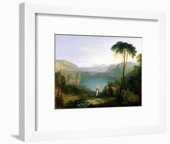 Lake Avernus: Aeneas and the Cumaean Sibyl, c.1814-5-J. M. W. Turner-Framed Premium Giclee Print