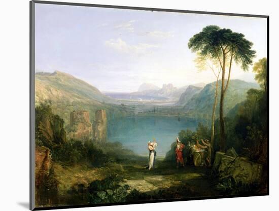 Lake Avernus: Aeneas and the Cumaean Sibyl, c.1814-5-J. M. W. Turner-Mounted Premium Giclee Print