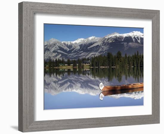 Lake Beauvert, Jasper, Jasper National Park, Alberta, Canada-Walter Bibikow-Framed Photographic Print