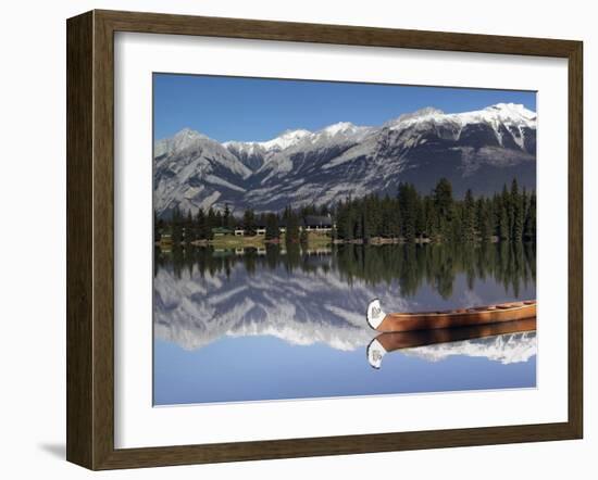 Lake Beauvert, Jasper, Jasper National Park, Alberta, Canada-Walter Bibikow-Framed Photographic Print