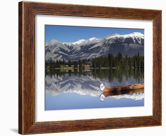 Lake Beauvert, Jasper, Jasper National Park, Alberta, Canada-Walter Bibikow-Framed Photographic Print