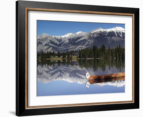 Lake Beauvert, Jasper, Jasper National Park, Alberta, Canada-Walter Bibikow-Framed Photographic Print