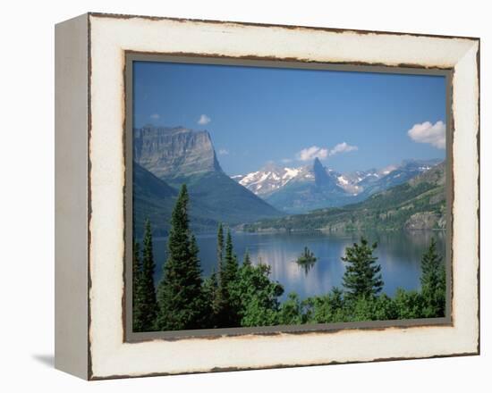 Lake Below Glaciated Peaks-Neil Rabinowitz-Framed Premier Image Canvas