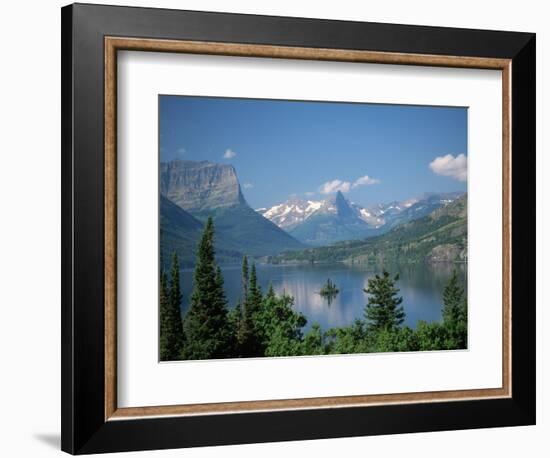 Lake Below Glaciated Peaks-Neil Rabinowitz-Framed Photographic Print