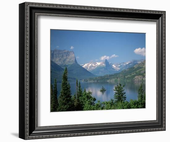 Lake Below Glaciated Peaks-Neil Rabinowitz-Framed Photographic Print