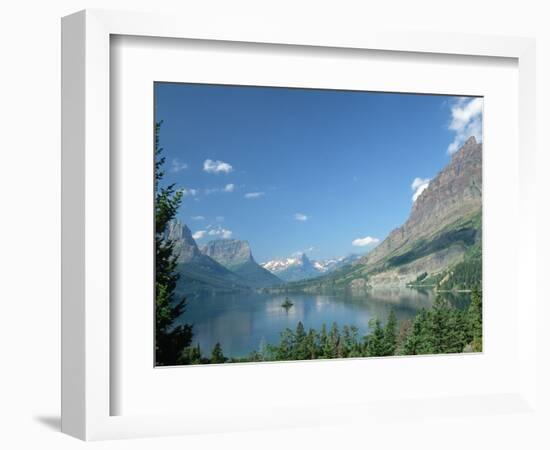 Lake Below Glaciated Peaks-Neil Rabinowitz-Framed Photographic Print