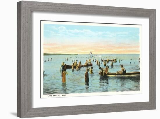 Lake Bemidji, Minnesota-null-Framed Art Print