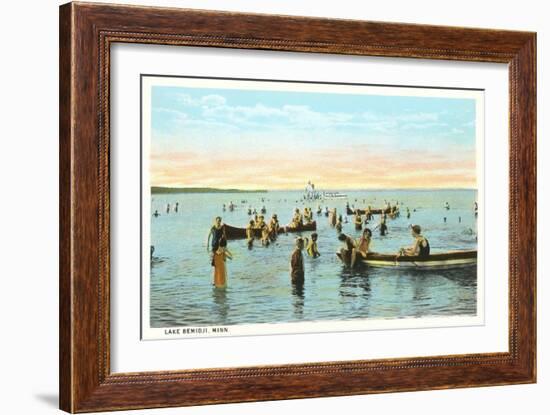 Lake Bemidji, Minnesota-null-Framed Art Print