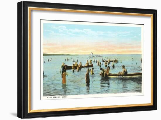 Lake Bemidji, Minnesota-null-Framed Art Print