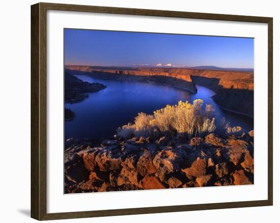 Lake Billy Chinook from Cove Palisades Overlook at Sunrise-Steve Terrill-Framed Photographic Print