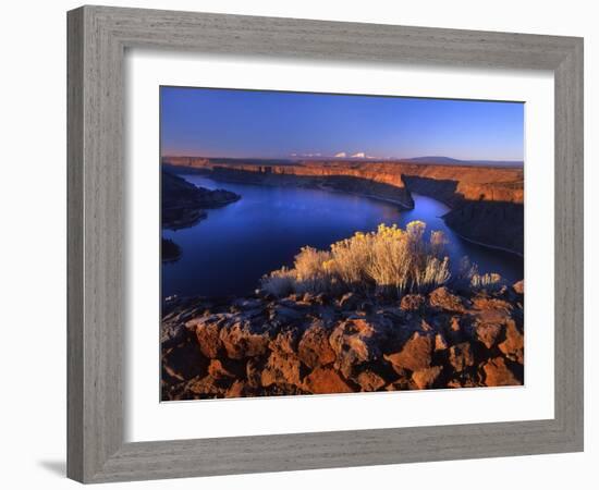 Lake Billy Chinook from Cove Palisades Overlook at Sunrise-Steve Terrill-Framed Photographic Print