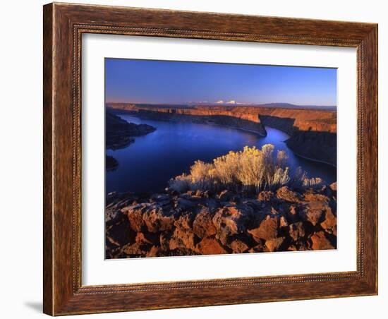 Lake Billy Chinook from Cove Palisades Overlook at Sunrise-Steve Terrill-Framed Photographic Print