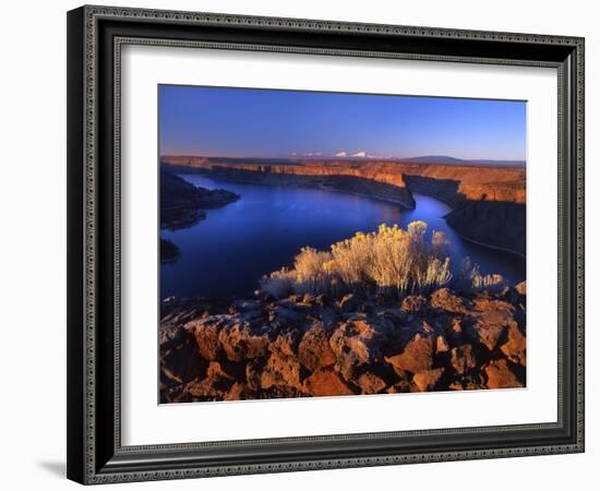 Lake Billy Chinook from Cove Palisades Overlook at Sunrise-Steve Terrill-Framed Photographic Print