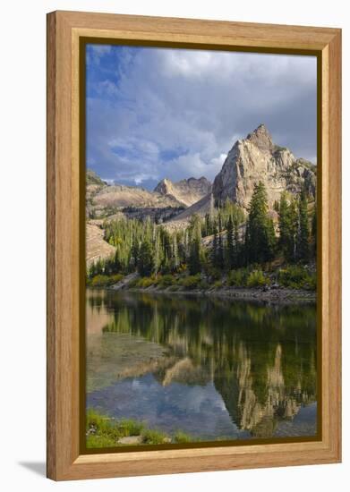Lake Blanche and Sundial with Reflection, Utah-Howie Garber-Framed Premier Image Canvas