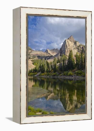 Lake Blanche and Sundial with Reflection, Utah-Howie Garber-Framed Premier Image Canvas