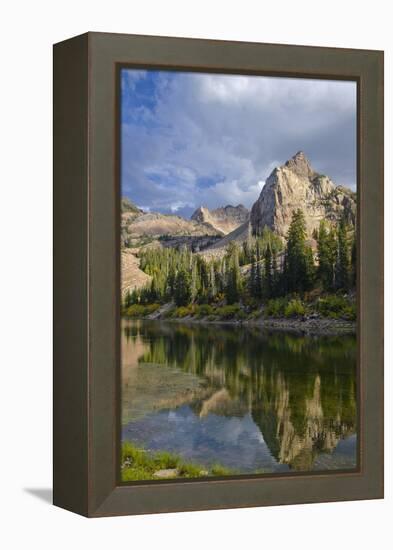 Lake Blanche and Sundial with Reflection, Utah-Howie Garber-Framed Premier Image Canvas