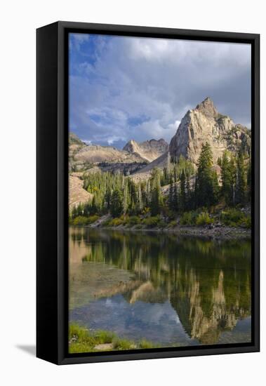 Lake Blanche and Sundial with Reflection, Utah-Howie Garber-Framed Premier Image Canvas