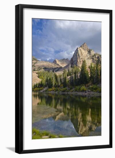 Lake Blanche and Sundial with Reflection, Utah-Howie Garber-Framed Photographic Print