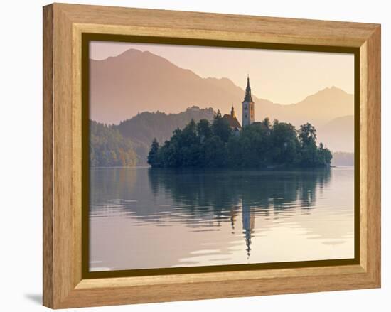 Lake Bled, Gorenjska, Slovenia-Peter Adams-Framed Premier Image Canvas