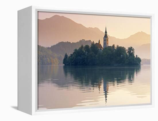 Lake Bled, Gorenjska, Slovenia-Peter Adams-Framed Premier Image Canvas