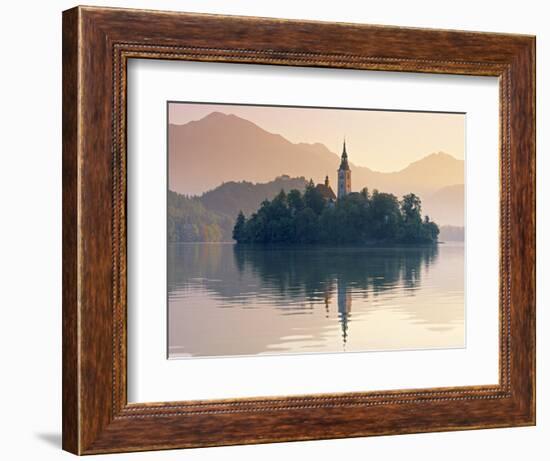 Lake Bled, Gorenjska, Slovenia-Peter Adams-Framed Photographic Print