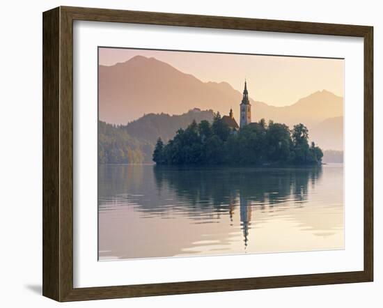 Lake Bled, Gorenjska, Slovenia-Peter Adams-Framed Photographic Print