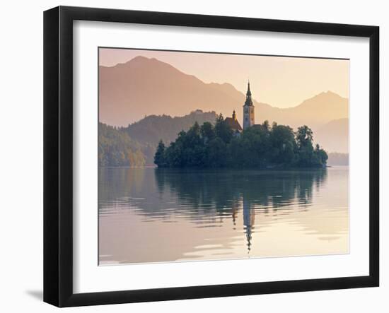 Lake Bled, Gorenjska, Slovenia-Peter Adams-Framed Photographic Print