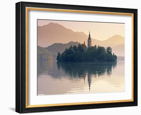 Lake Bled, Gorenjska, Slovenia-Peter Adams-Framed Photographic Print