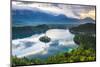 Lake Bled Island and the Julian Alps at Sunrise-Matthew Williams-Ellis-Mounted Photographic Print