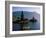 Lake Bratan, Pura Ulun Danu Bratan Temple and Boatman, Bali, Indonesia-Steve Vidler-Framed Photographic Print