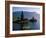 Lake Bratan, Pura Ulun Danu Bratan Temple and Boatman, Bali, Indonesia-Steve Vidler-Framed Photographic Print