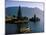 Lake Bratan, Pura Ulun Danu Bratan Temple and Boatman, Bali, Indonesia-Steve Vidler-Mounted Photographic Print